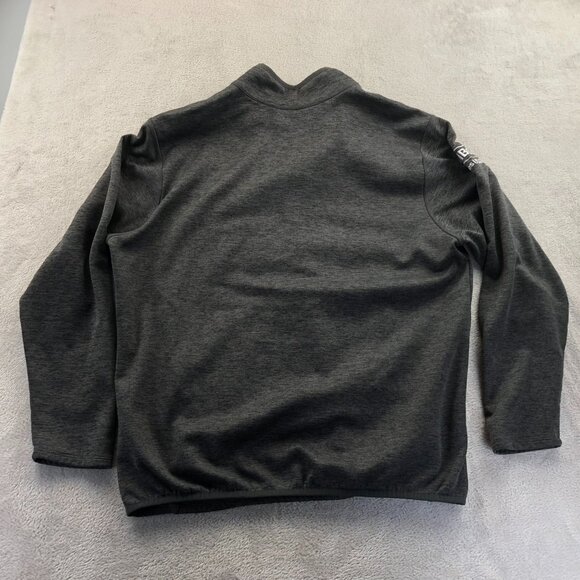The North Face Mens Fleece Jacket XL Gray 1/4 Zip Pullover Bimbo Bakeries Casual - Picture 9 of 9
